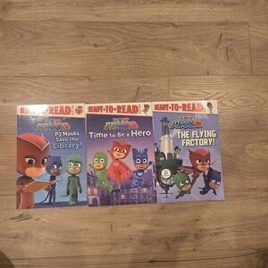 PJ Masks ready to read 3 book set catboy gekko owelette children books set nwot